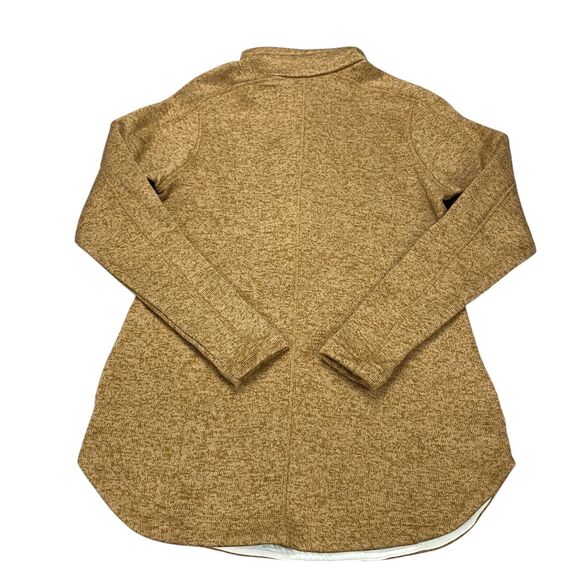 Columbia Women's Small Sweater Weather Fleece Tunic 1/4 Button Camel Brown - Picture 3 of 15